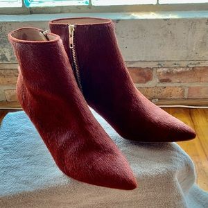 Anthropologie Burnt Orange Ankle boot